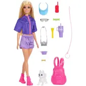 Barbie pop Outdoor avontuur Malibu met accessoires en hondje.