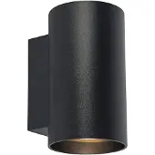 QAZQA Slimme design wandlamp zwart incl. 2 Wifi GU10 - Sandy