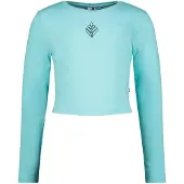 Vingino Girls G-basic-crop Rib Longsleeve T-shirt Artic Blue Maat: 16 | Overhemden Outlet | Unisex | Blauw
