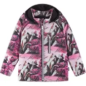 Reima Functionele jas 'Moomin Vantti' rosa / zwart / wit