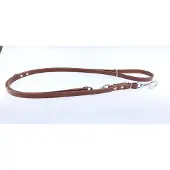 Champion Verstelbare Leren Hondenhalsband 2.4m x 1.8cm Bruin