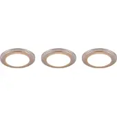 TRIO Inbouwspots Argus chroom set van 3