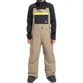Quiksilver - Kinder skibroeken - Mash Up Youth Bib Fallen Rock voor Unisex - Kindermaat 14 jaar - Beige
