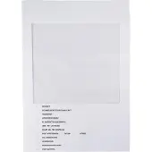 Merkloos Douane mapje, wit, pak van 100 stuks