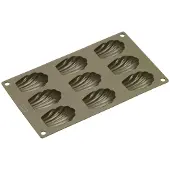 Lurch 85025 FLEXIFORM MOULE À MADELEINES POUR 9 MADELEINES MARRON