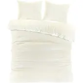Papillon Teddy Fleece dekbedovertrek Billy - Offwhite/Ivoor - 240x220