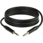Klotz IKN03PPSW gitaarkabel met zwart chromen Neutrik 6.35mm jacks 3m