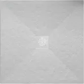 Wiesbaden Douchebak Stonea Antislip Composiet 90x90x3 cm Inkortbaar Mat Wit