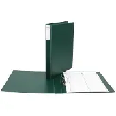 Biurfol Map A4 2R/4cm D-ringmap met insteekdeksel, donkergroen