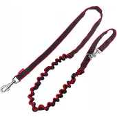 Champion Hondenlijn met Schokdemper - 250cm - Zwart/Rood