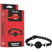 Wild Play Erospace - siliconen mondknevel voor BDSM-spel (zwart)