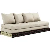 Karup Chico Bank Met Mattras 80x200 Cm - Slaapbanken Katoen Beige - 170747747080