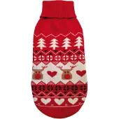 Croci hondentrui xmas deer happy rood 25 cm