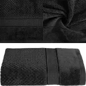 Eurofirany Luxe Katoenen Badhanddoek 70x140cm Zwart - 500 g/m²