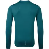 Ronhill | Heren | Tech Winter Crew | Warm Hardloopshirt met lange mouwen | Deep Teal/Acid | Maat XL