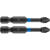 Neo Tools Slagbits PZ2 x 50 mm - 2 stuks
