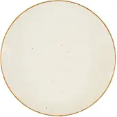 Lubiana Plat hotelkeukenbord 28 cm, romig, porselein