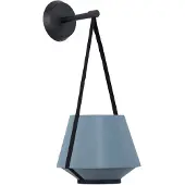 Forestier Wandlampe , Carrie XS, dimbare, Blauw, Woonkamer, Stof, Designer
