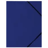 D.Rect Blauwe A4 Kaart met Elastiek, 450 micron PP