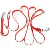 Happet Verstelbare Nylon Hondenlijn XS - Rood, 3m