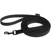 HAUKI Zwarte PVC Hondentrainingslijn 5m - Grote Honden