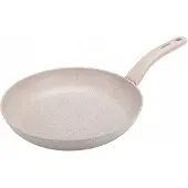 Galicja Traditionele koekenpan met marmeren anti-aanbaklaag, GRANITA, 26 cm, beige kleur, anti-aanbaklaag, antisliphandvat