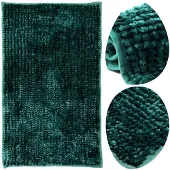 FLOOR Zacht en absorberend badmatje 40x60 cm, groen, shaggy