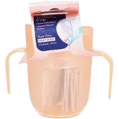 Difrax lovi Genius Oefenbeker - 130 ml/ 150ml - Roze - 1 Stuk