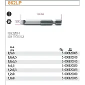 Beta Platte Schroefbit 1/4" 0,8x5,5mm - 50mm Lang