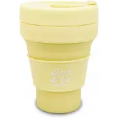 Patio Siliconen Beker 355 ml Pastel Poedergeel