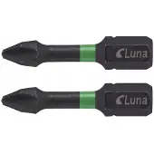 Luna Torsie Impact Bits PH2 32mm - 2 Stuks