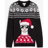Bonprix Kersttrui in een zachte katoenmix maat 56/58 (XL)