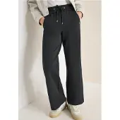 Cecil Dames Wide Legs broek met tape - Grijs - XXL