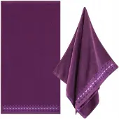 Zwoltex Zen 2 Handdoek Katoen Paars 50x90cm - Luxe en Zacht