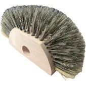 Luva ragebol grijs/wit chinees haar wit Natuurhaar Plumeau