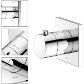 Keuco Badkamermeubels, Thermostaatfitting IXMO UP Rozet hoekig vc