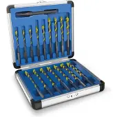 Hammersmith Drill Bit Pro 21-delige universele boorset - Voor metaal, steen en hout - Titaniumlegering - Hexagon aansluiting