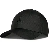 Jordan Gestructureerde pet met metalen Jumpman Rise - Zwart- Dames, Zwart