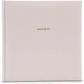 Hama Fotoalbum - Herinneringen - 25 x 25 cm - 50 zwarte pagina's - Stoffen omslag - Grijs