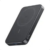 Anker MagGo Slim Batterie Externe Sans Fil avec MagSafe et Qi2 10 000 mAh avec Charge Rapide Noir