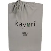 Kayori Hoeslaken Shizu Taupe (Jersey)-1-persoons (90/100 x 200/210/220 cm)