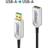 PureLink FX-I650-010 USB-kabel USB 3.2 Gen 1 (3.1 Gen 1) 10 m USB A Zwart, Zilver