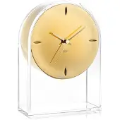 Kartell Air Du Temps Klok L 21.5 cm x H 20 cm | Crystal - Gold