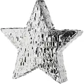 Amscan Pinata deluxe: Sterfolie zilver