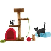 Schleich Playtime For Cute Cats Figure Veelkleurig Kinderen