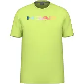 Head Racket Rainbow Short Sleeve T-shirt Geel S Man