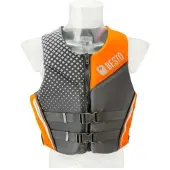 Besto Neopreen zwemvest oranje/antraciet