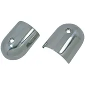 Goldenship Rub Rail End Cap Zilver 57 mm