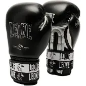 Leone1947 Iconic Artificial Leather Boxing Gloves Zwart 10M oz