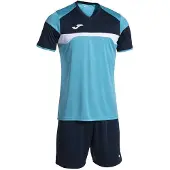 Joma Danubio Iii Short Sleeve Set Blauw 3-4 Years Kinderen